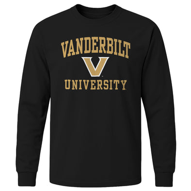 Vanderbilt University Heritage Long Sleeve T-Shirt (Black)