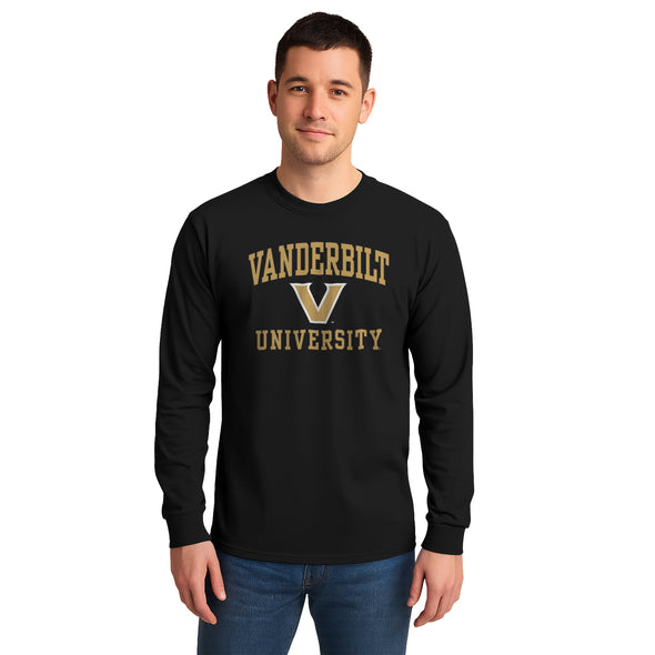 Vanderbilt University Heritage Long Sleeve T-Shirt (Black)