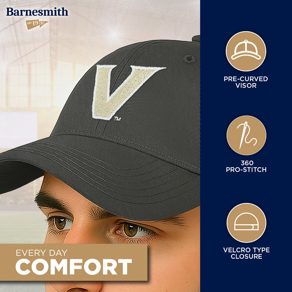 Vanderbilt University Spirit Baseball Hat One-Size (Black)