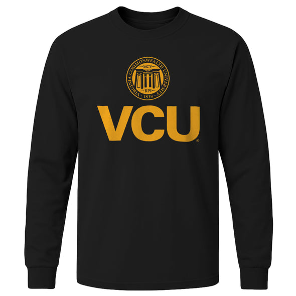 Virginia Commonwealth University Heritage Long Sleeve T-Shirt (Black)
