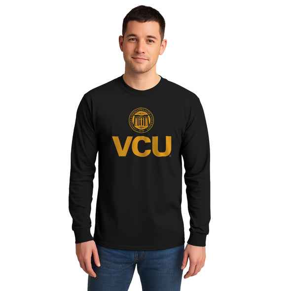 Virginia Commonwealth University Heritage Long Sleeve T-Shirt (Black)
