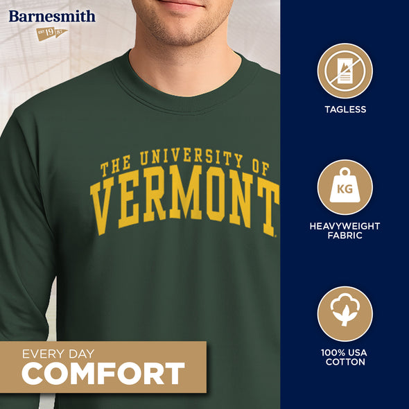 University of Vermont Classic Long Sleeve T-Shirt (Hunter Green)