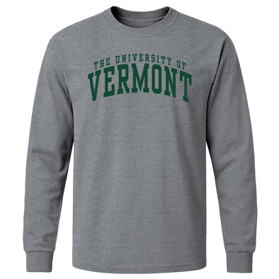University of Vermont Classic Long Sleeve T-Shirt (Charcoal Grey)