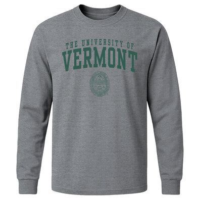 University of Vermont Heritage Long Sleeve T-Shirt (Charcoal Grey)