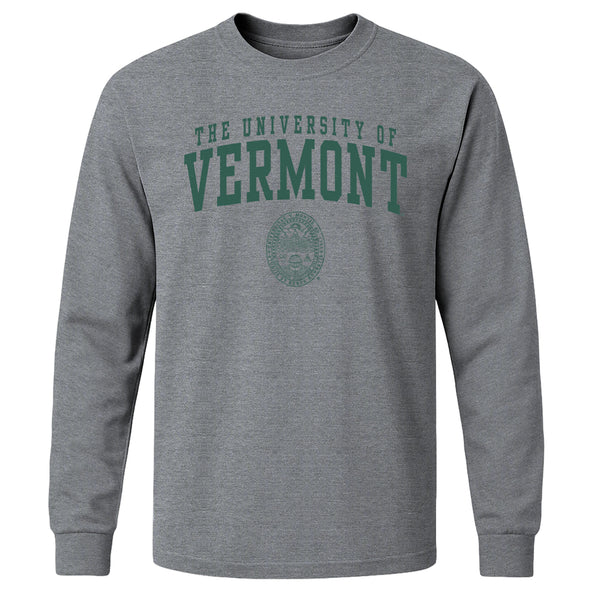 University of Vermont Heritage Long Sleeve T-Shirt (Charcoal Grey)