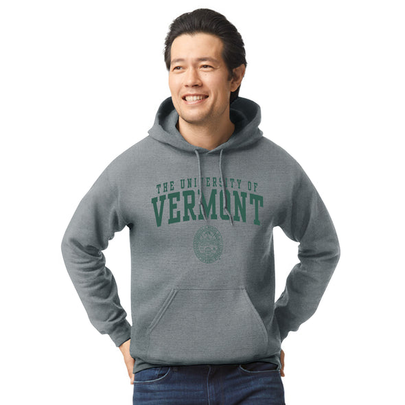 University of Vermont Heritage Hooded Sweatshirt (Charcoal Grey)