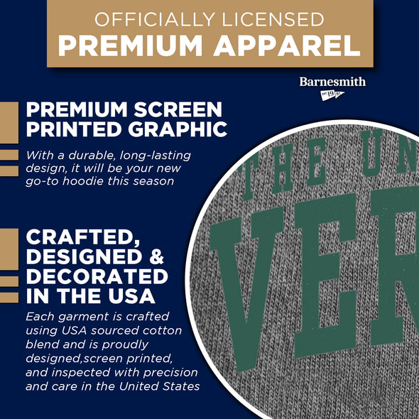 University of Vermont Heritage Hooded Sweatshirt (Charcoal Grey)