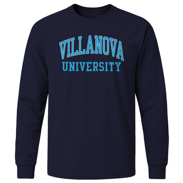 Villanova University Classic Long Sleeve T-Shirt (Navy)