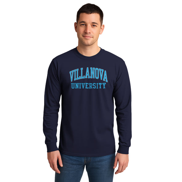 Villanova University Classic Long Sleeve T-Shirt (Navy)
