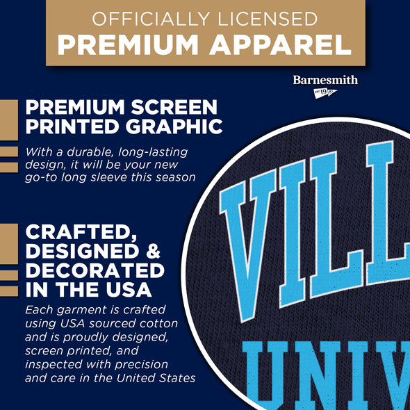Villanova University Classic Long Sleeve T-Shirt (Navy)