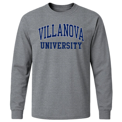 Villanova University Classic Long Sleeve T-Shirt (Charcoal Grey)