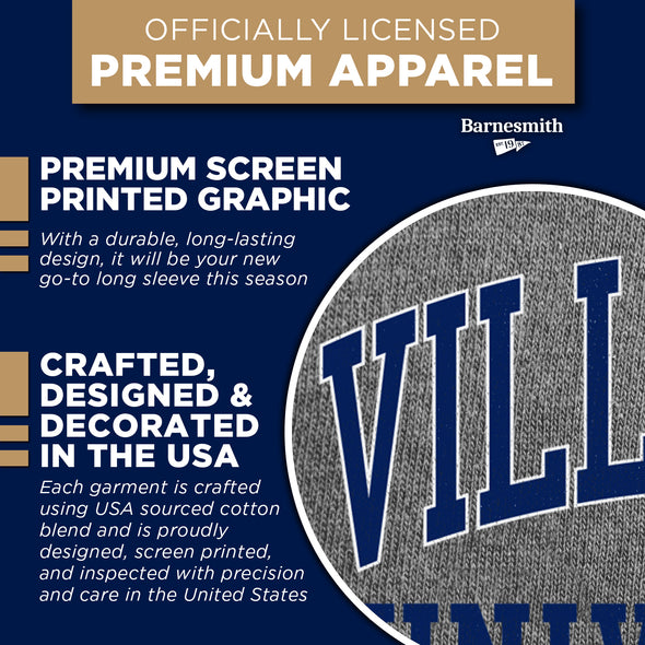Villanova University Classic Long Sleeve T-Shirt (Charcoal Grey)