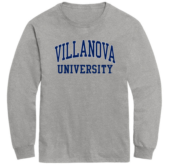 Villanova University Classic Long Sleeve T-Shirt (Charcoal Grey)