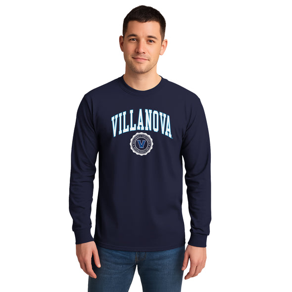 Villanova University Heritage Long Sleeve T-Shirt (Navy)