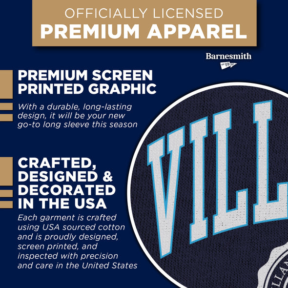 Villanova University Heritage Long Sleeve T-Shirt (Navy)