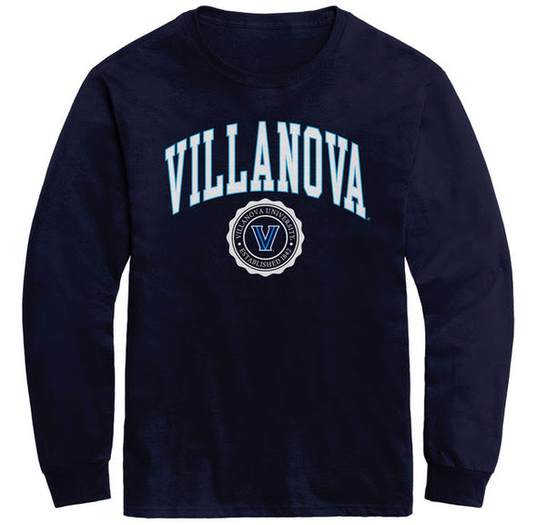 Villanova University Heritage Long Sleeve T-Shirt (Navy)