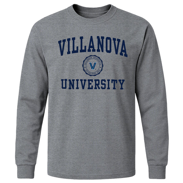 Villanova University Heritage Long Sleeve T-Shirt (Charcoal Grey)