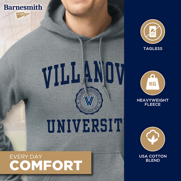 Villanova University Heritage Hooded Sweatshirt (Charcoal Grey)