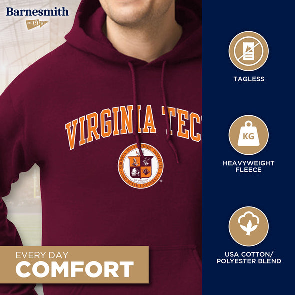 Virginia Polytechnic Institute and State University Heritage Hooded Sweatshirt (Maroon)