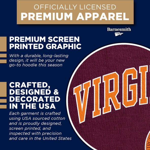 Virginia Polytechnic Institute and State University Heritage Hooded Sweatshirt (Maroon)