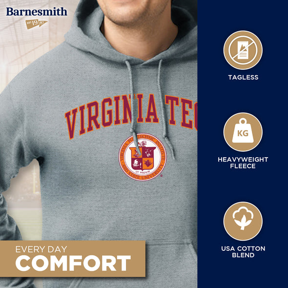 Virginia Polytechnic Institute and State University Heritage Hooded Sweatshirt (Charcoal)
