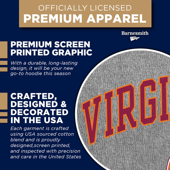 Virginia Polytechnic Institute and State University Heritage Hooded Sweatshirt (Charcoal)