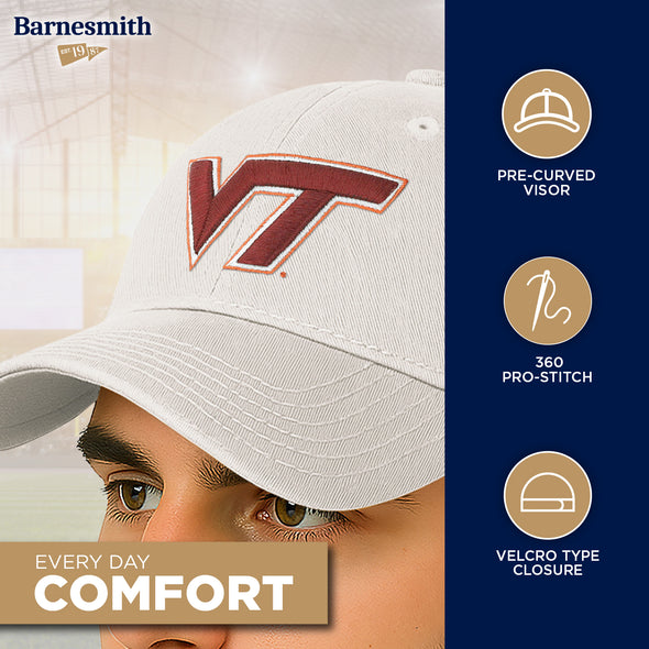 Virginia Polytechnic Institute and State University Spirit Baseball Hat One-Size (White)