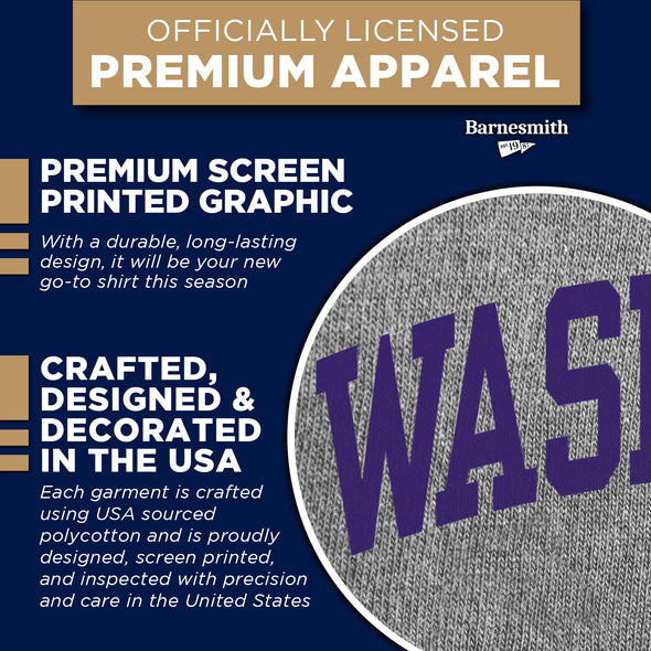 University of Washington Classic T-Shirt (Charcoal Grey)