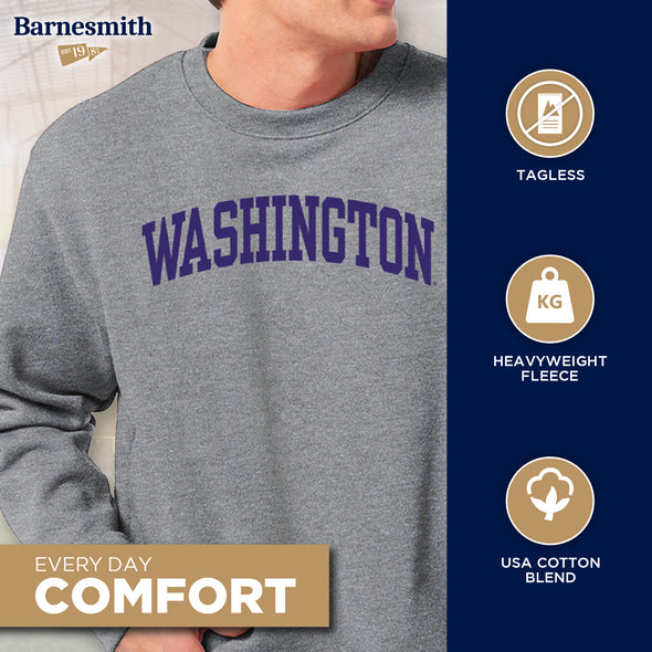 University of Washington Classic Sweatshirt (Charcoal)