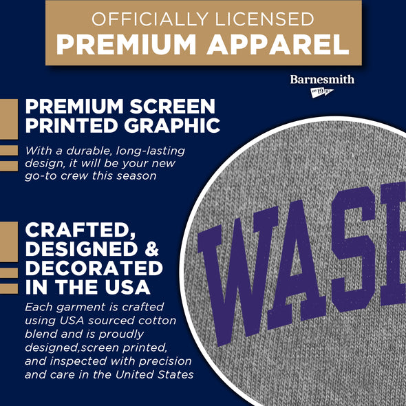 University of Washington Classic Sweatshirt (Charcoal)
