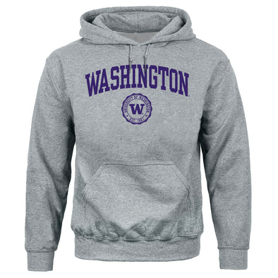 University of Washington Heritage Hooded Sweatshirt (Charcoal Grey)