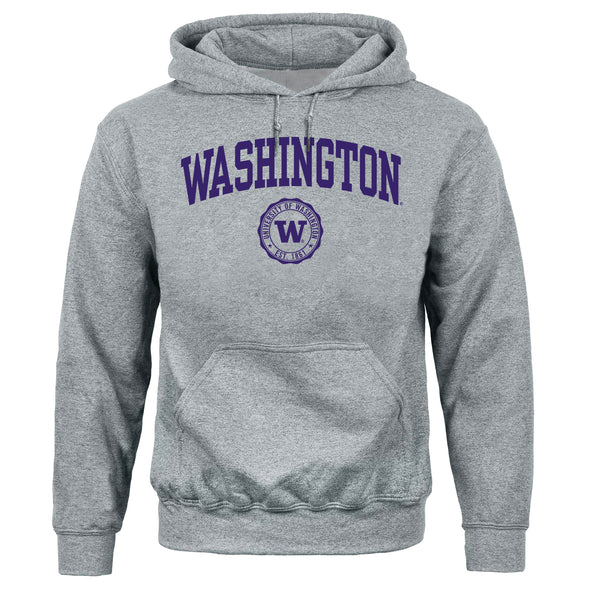 University of Washington Heritage Hooded Sweatshirt (Charcoal Grey)