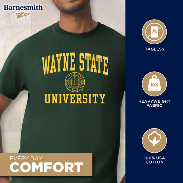 Wayne State University Heritage T-Shirt (Hunter Green)
