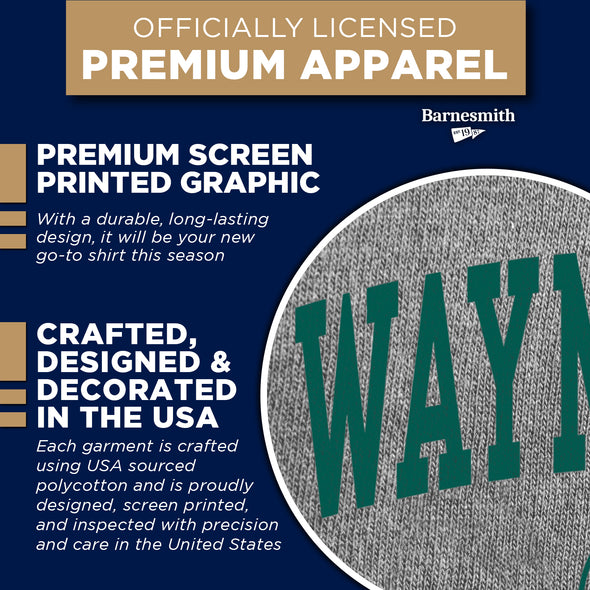 Wayne State University Heritage T-Shirt (Charcoal Grey)