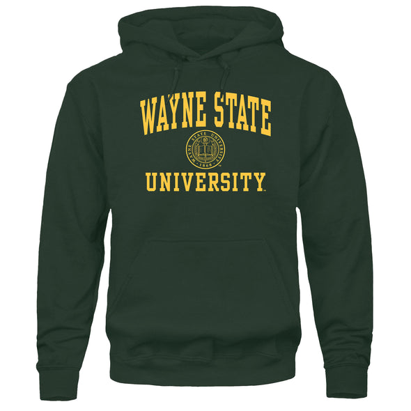 Wayne State University Heritage Hooded Sweatshirt (Hunter Green)