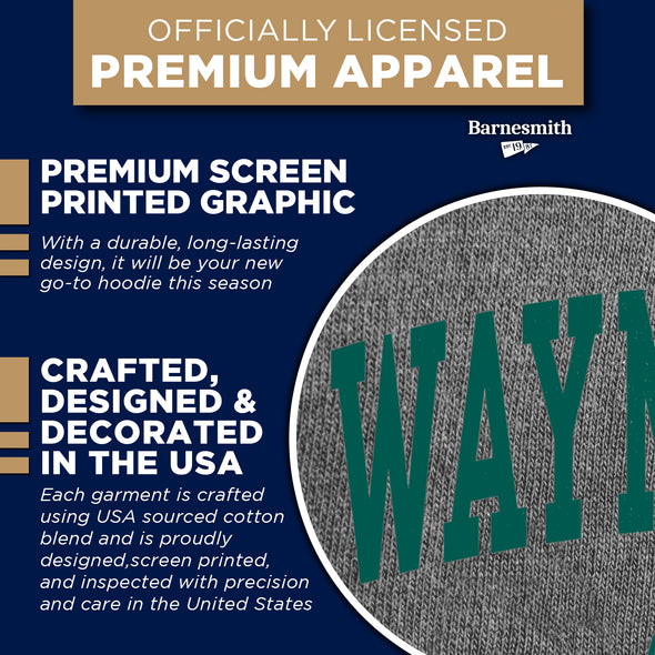 Wayne State University Heritage Hooded Sweatshirt (Charcoal Grey)