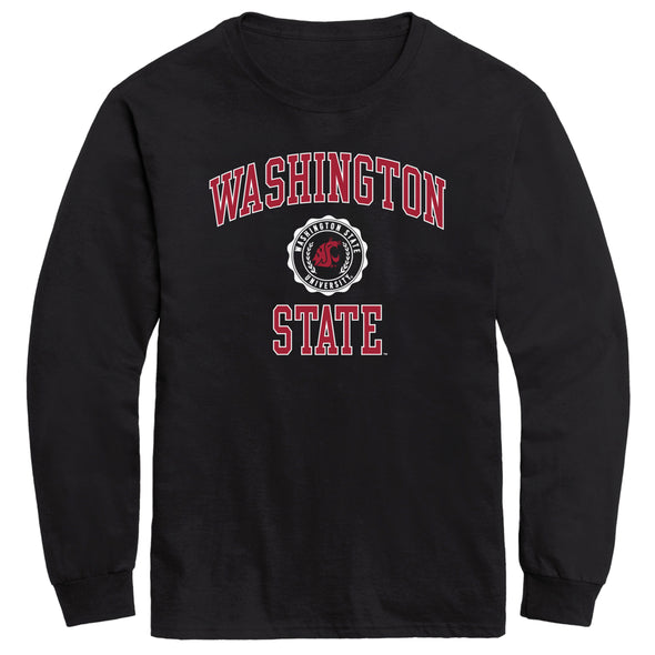 Washington State University Heritage Long Sleeve T-Shirt (Black)