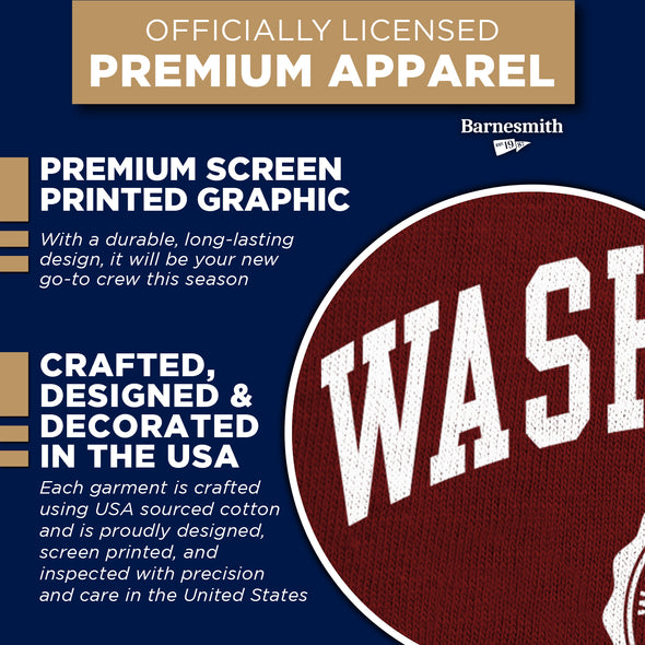 Washington State University Heritage Crewneck Sweatshirt (Crimson)