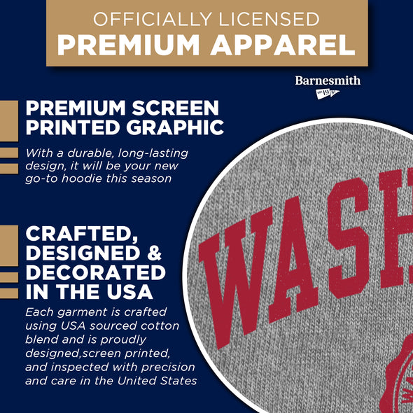 Washington State University Heritage Hooded Sweatshirt (Charcoal)