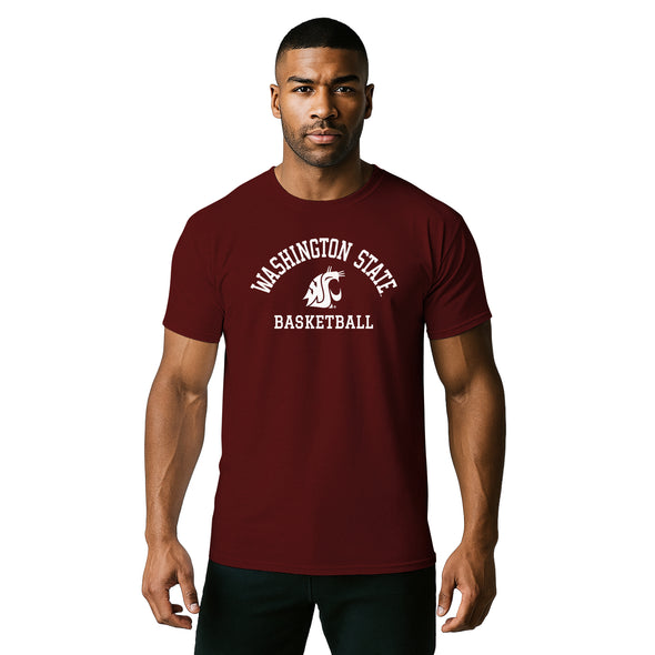 Washington State University Basketball T-Shirt (Crimson)
