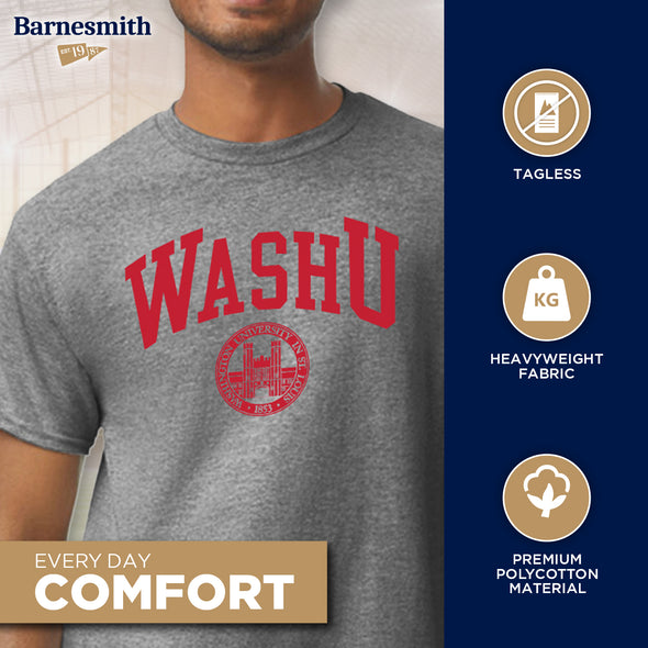 Washington University in St. Louis Heritage T-Shirt (Charcoal Grey)