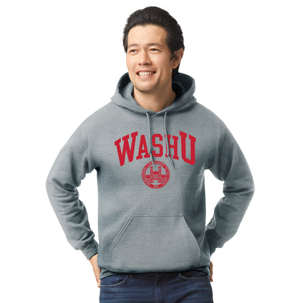 Washington University in St. Louis Heritage Hooded Sweatshirt (Charcoal Grey)