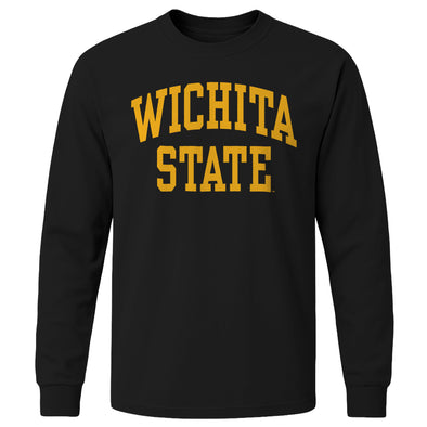 Wichita State University Classic Long Sleeve T-Shirt (Black)