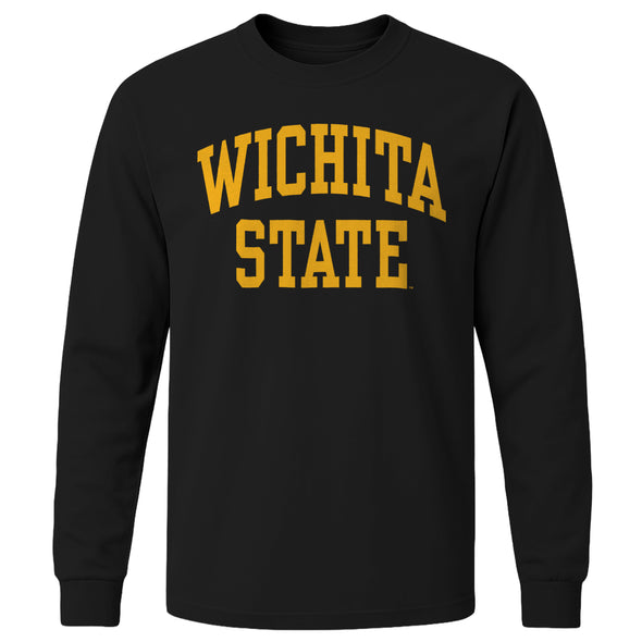 Wichita State University Classic Long Sleeve T-Shirt (Black)