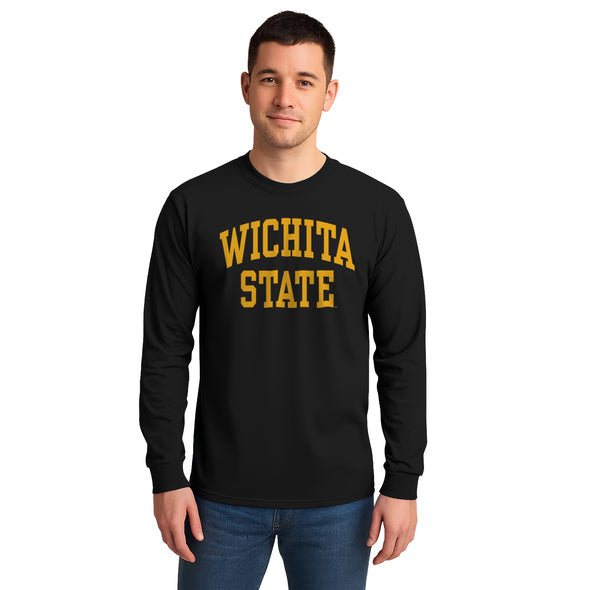 Wichita State University Classic Long Sleeve T-Shirt (Black)