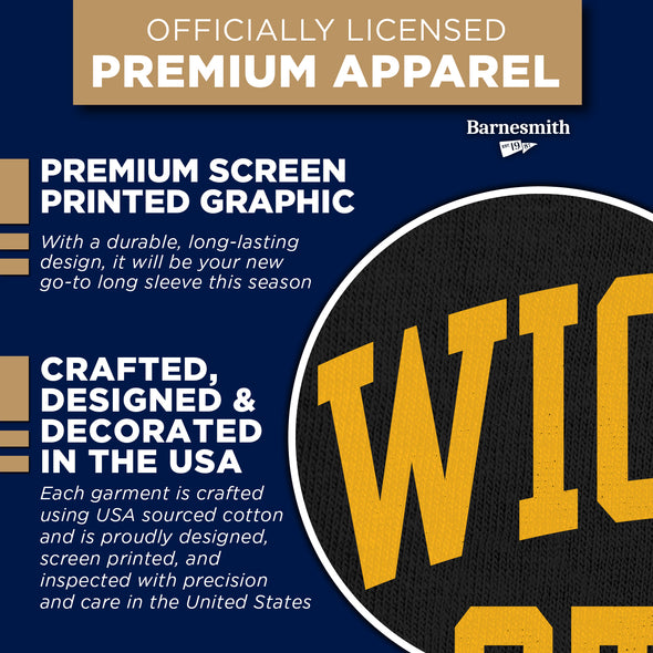 Wichita State University Classic Long Sleeve T-Shirt (Black)