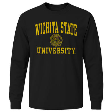 Wichita State University Heritage Long Sleeve T-Shirt (Black)