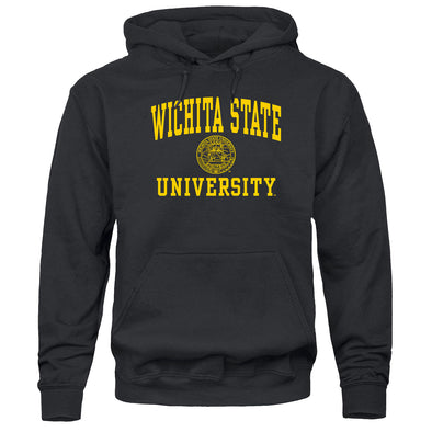 Wichita State University Heritage Hooded Sweatshirt (Black)
