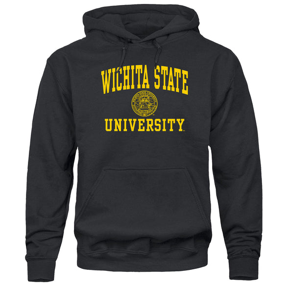Wichita State University Heritage Hooded Sweatshirt (Black)