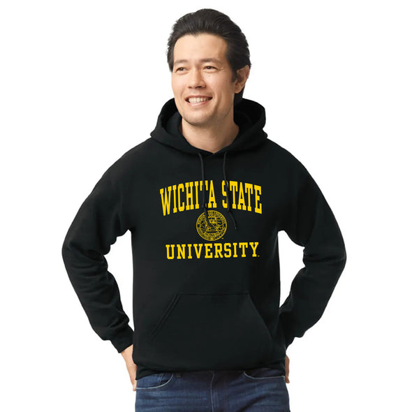 Wichita State University Heritage Hooded Sweatshirt (Black)